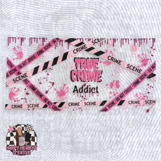 True Crime Addict Pink Decal Wrap
