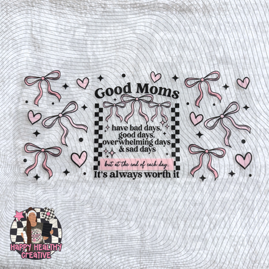 Good Moms Bow Decal Wrap