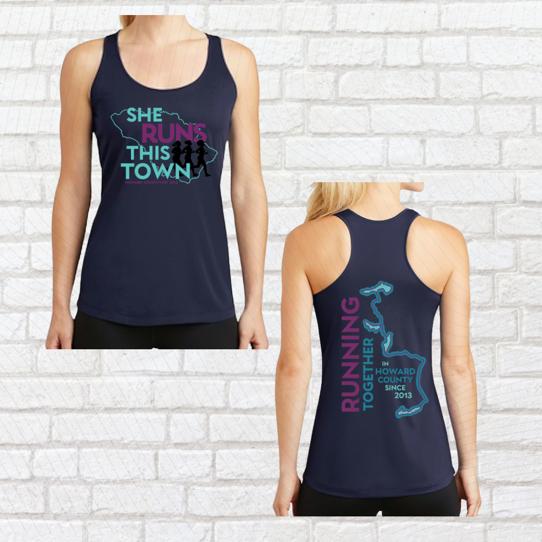 She Runs This Town – Performance Ladies Tank