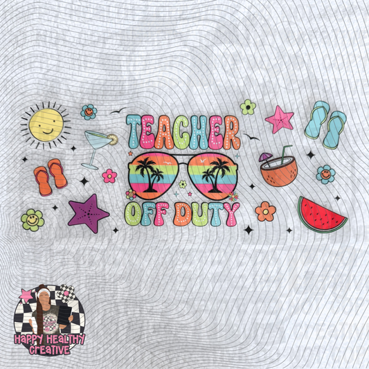 Teacher Off Duty Decal Wrap
