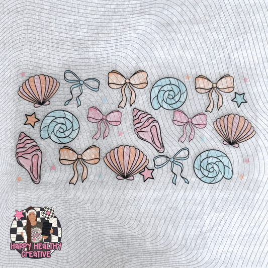 Bright Beach Shells Decal Wrap