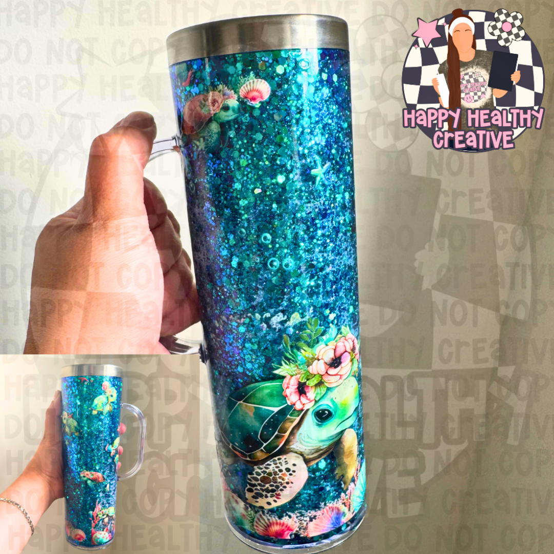 Insulated Steel Coffee Snow Globe (with or without handle)