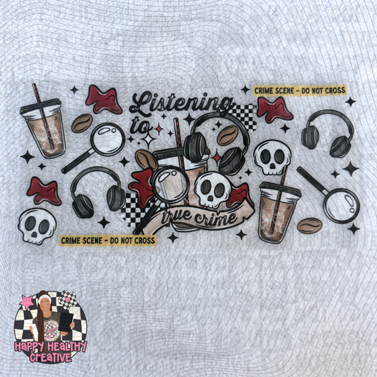 Listening to True Crime Decal Wrap