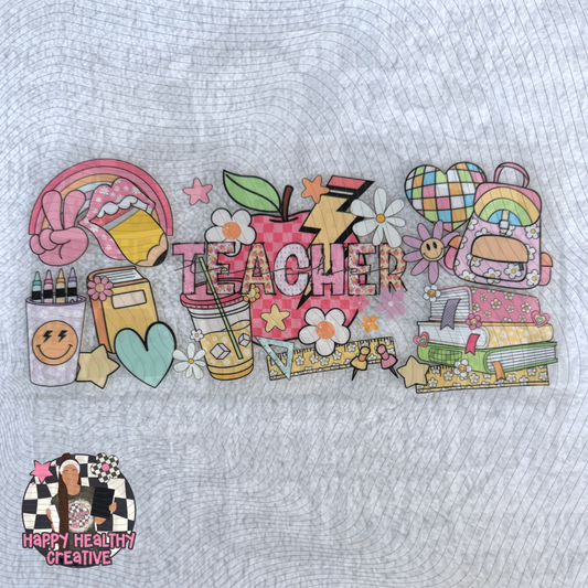 Cute Teacher Decal Wrap 2