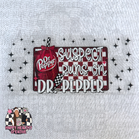 Suspect Runs on Dr. Pepper Decal Wrap