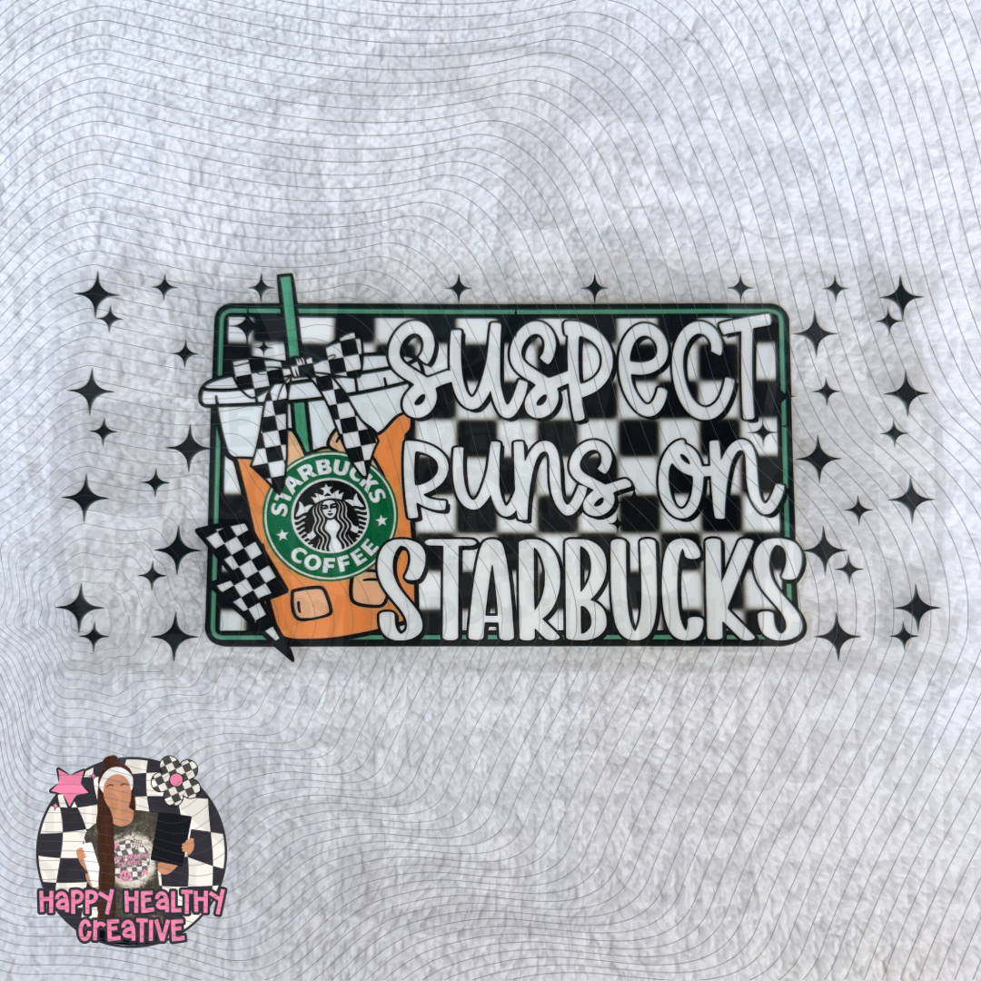 Suspect Runs on Starbucks Decal Wrap