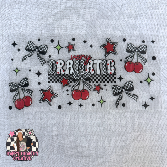 Very Dramatic Cherries & Bows Decal Wrap