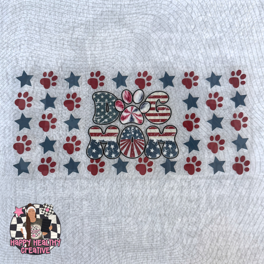 Dog Mom Patriotic Decal Wrap