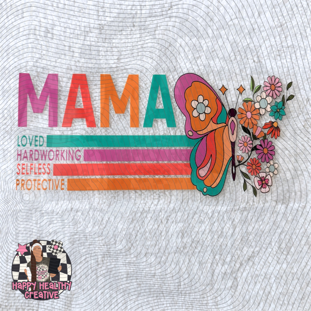 Mama Butterfly Decal Wrap