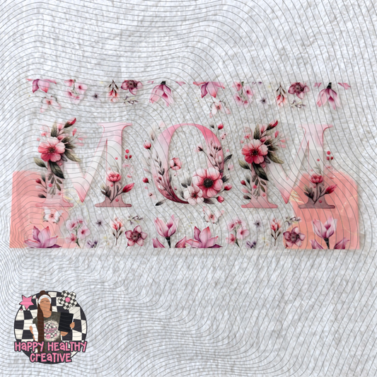 Mom Floral Decal Wrap