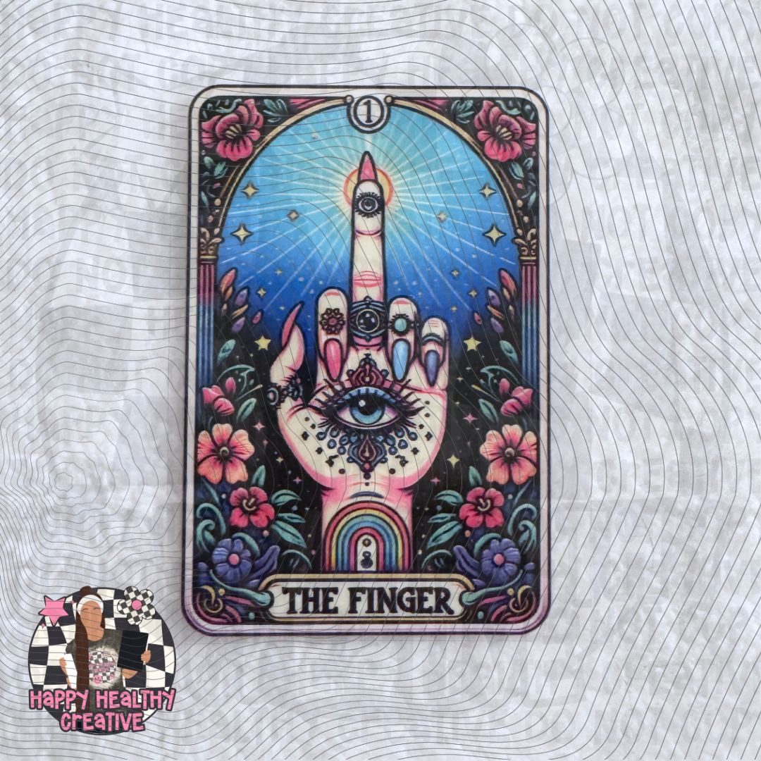 Tarot Card - The Finger Decal