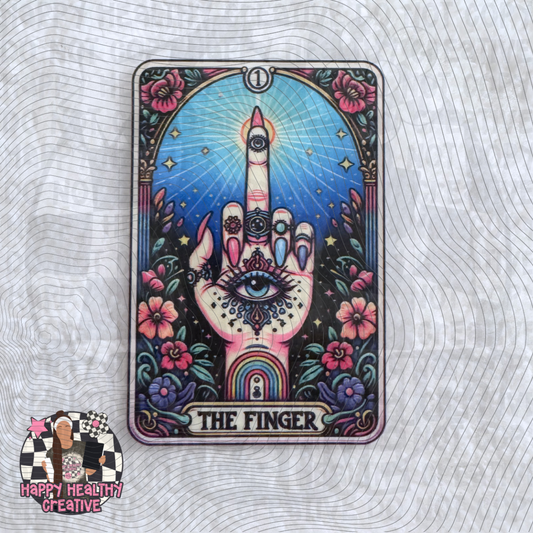 Tarot Card - The Finger Decal