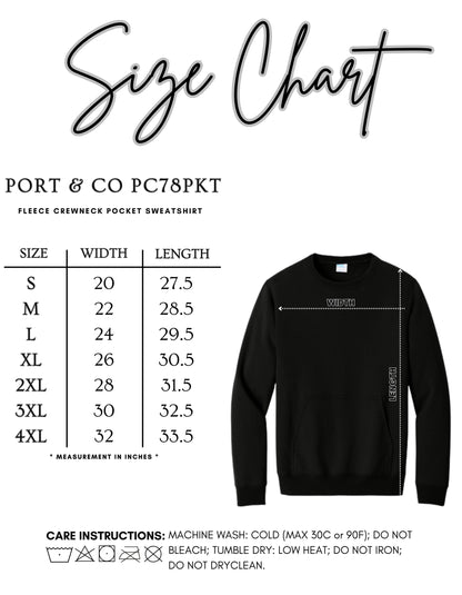 She Runs This Town – POCKET Crewneck