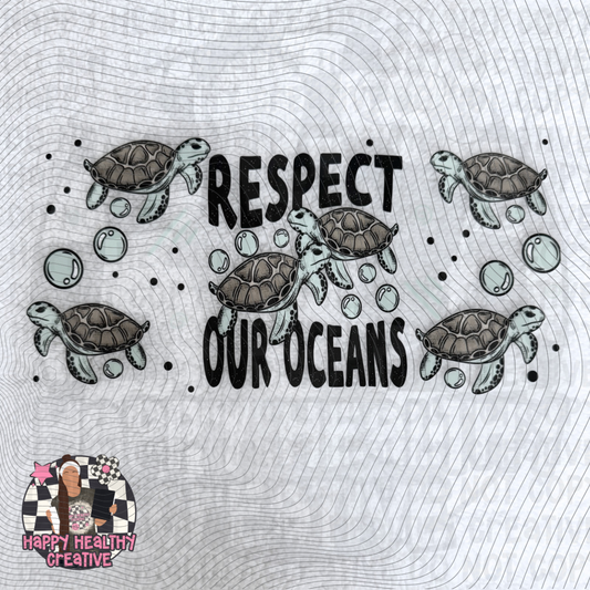 Respect Our Oceans Turtles Decal Wrap