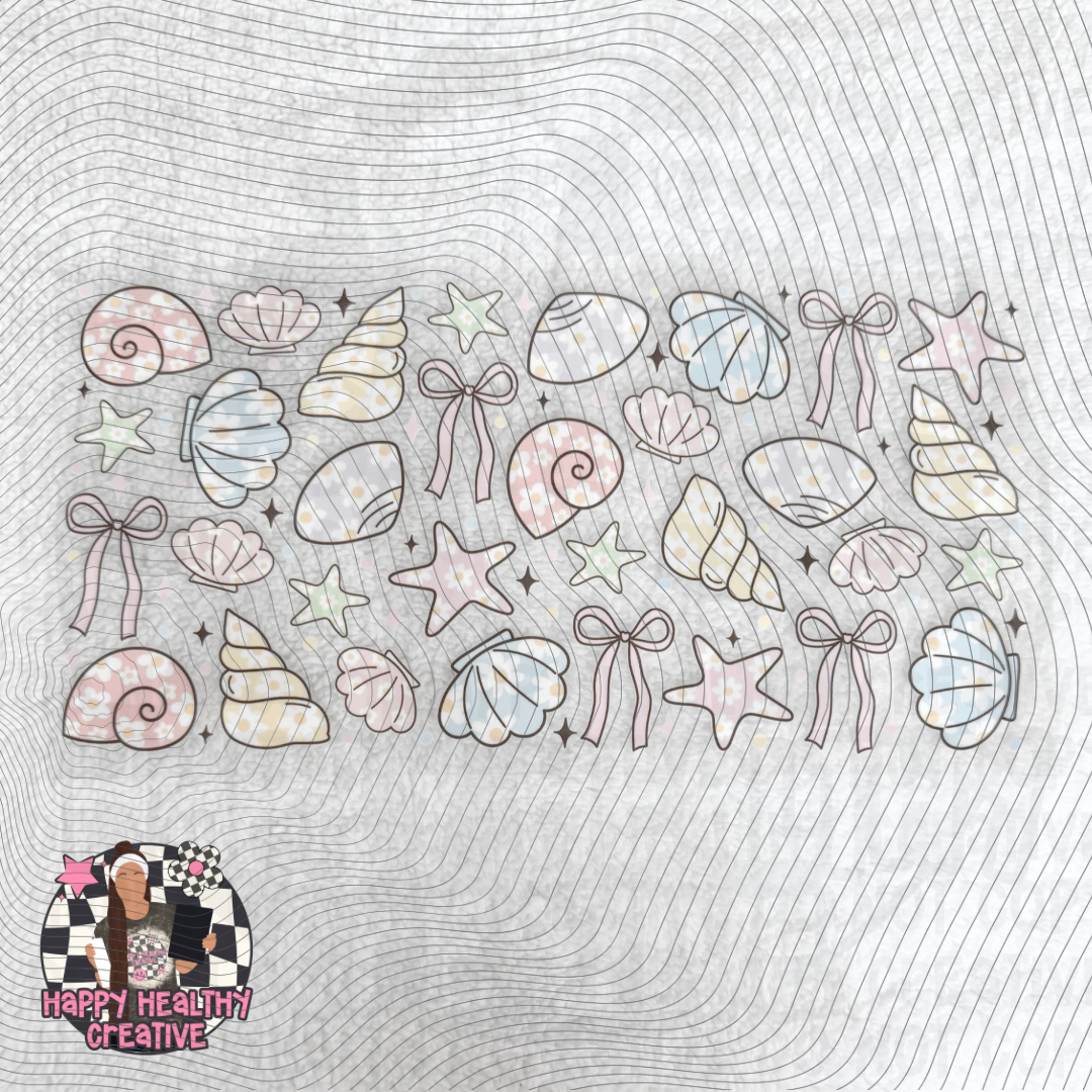 Pastel Beach Shells Decal Wrap